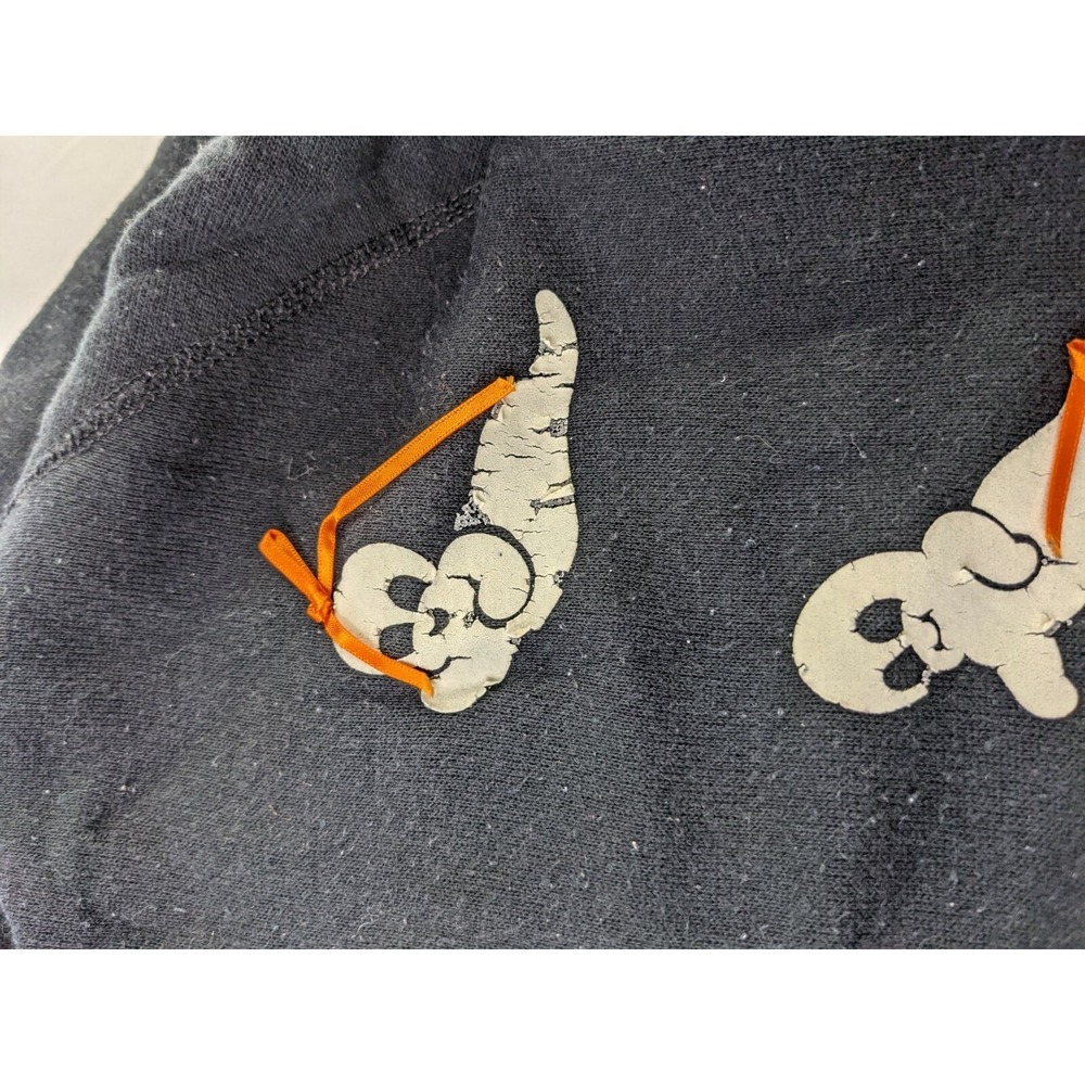 Tultex Halloween Ghost Sweatshirt M 10 / 12 Sweatpants S 6 / 8 Set Black - Picture 11 of 11